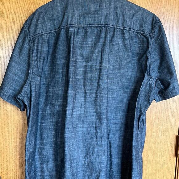 Rock & Republic short sleeve, blue button down men’s XXL shirt - Picture 3 of 8